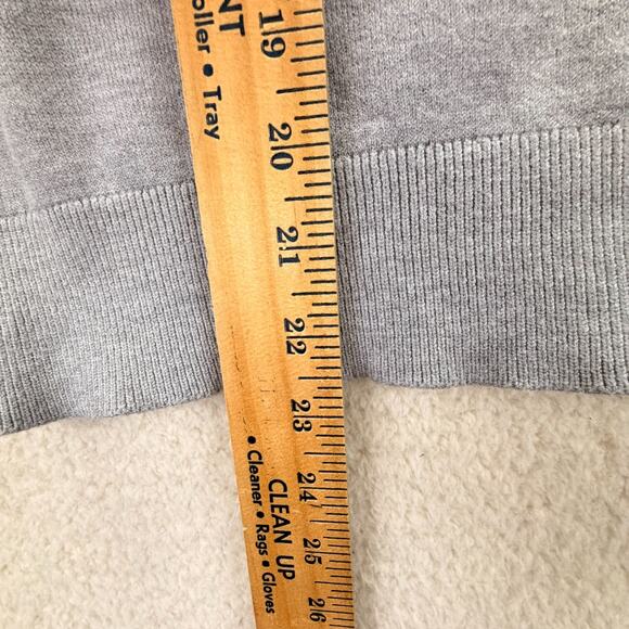 Life Is Good Knit Pullover Sweater Gray Size Medium Dog Girl Relax Coffee Lounge - Picture 6 of 10